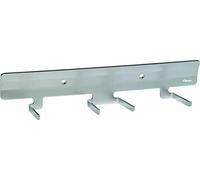 Vikan 0617 Stainless Steel Wall Bracket for 4 Products, 320 mm Length, 80 mm Width, 65 mm Height