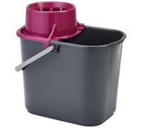 Vikan 16L Professional Grey Mop Bucket with Colour Coded Wringer Options (Purple)