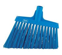 Vikan 29143 Broom,Angle Cut,Stiff,11",PP/PET,Blue