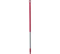 Vikan 29354 Aluminum Handle with Threaded Tip, 1-7/32" Diameter, 51", Red