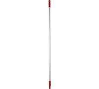 Vikan 29592 Aluminium Handle, 1460mm Length, Red, 25mm Diameter