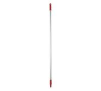 Vikan 29594 Aluminium Handle, 1460mm Length, Red, 25mm Diameter