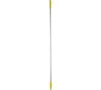 Vikan 29596 Aluminium Handle, Yellow, 25mm Diameter, 1460mm Length