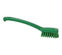 Vikan 30882 Small Utility Brush, Polyester Bristle, 2.76" Height, 1.57" Width, 10.24" Length, Polypropylene, Green