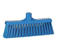 Vikan 31663 Medium Sweep Floor Broom Head, Polypropylene Block, 12-1/4 Inch Polyester Bristle, Blue