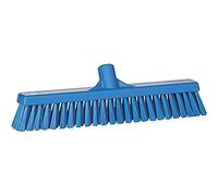 Vikan 31743 Soft/Hard Broom, Blue, 410 mm Length, 90 mm Width, 120 mm Height