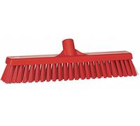 Vikan 31744 Soft/Hard Broom, Red, 410mm Length, 90mm Width, 120mm Height