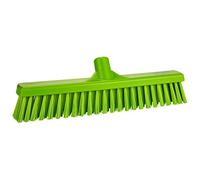 Vikan 317477 16" Combo Push Broom- Soft/Stiff - Lime