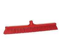 Vikan 31784 Soft/Split Floor Broom - 400mm - Red - Hygienic Cleaning Tool