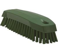 Vikan 35872 Hand-Held Scrub Brush, Polypropylene, Polyester Bristle, 7", Green