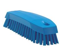Vikan 35873 Hand-Held Scrub Brush, Polypropylene, Polyester Bristle, 7", Blue