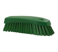 Vikan 38902 Hard Hand Brush, Green, Large, 200mm Length, 70mm Width, 60mm Height