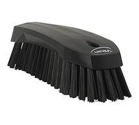 Vikan 38909 Brush,Scrub,Stiff,8",PP/PBT,Black