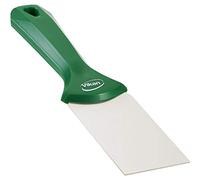Vikan 40082 Stainless Steel Hand Scraper, Green, 235mm Length, 50mm Width, 22mm Height