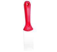 Vikan 40084 Stainless Steel Hand Scraper, Red, 235mm Length, 50mm Width, 22mm Height