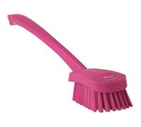 Vikan 41861 Hand-Held Hand Brush, Polypropylene, Polyester Bristle, 15-3/4", Pink