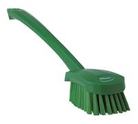 Vikan 41862 Hand-Held Hand Brush, Polypropylene, Polyester Bristle, 15-3/4", Green