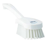 Vikan 41925 Stiff Scrubbing Brush White 270mm Short Handle Cleaning Tool