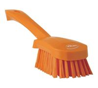Vikan 41927 Stiff Scrubbing Brush Orange 270mm Short Handle Cleaning Tool