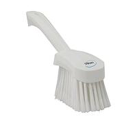 Vikan 41945 Soft/Split Bristles, Washing / Sweeping, Hand Brush, Short Handle, 270mm (White)