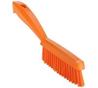 Vikan 41957 Slim, Stiff Bristles, Washing/Sweeping, Hand Brush, Fabric, Upholstery, Carpet, 300mm Orange