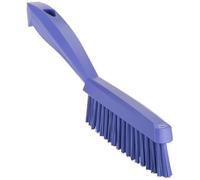 Vikan 41958 Slim, Stiff Bristles, Washing/Sweeping, Hand Brush, Fabric, Upholstery, Carpet, 300mm Purple