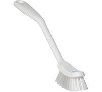 Vikan Brush,Dish,Narrow Hand,Medium,11" x 1",White, 4287