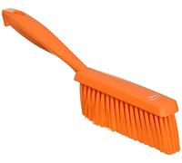 Vikan 45877 Bench Brush, Polypropylene, Polyester Soft Bristle, 14", Orange