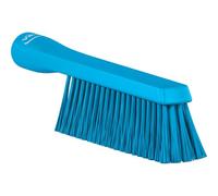 Vikan 4592 Hand Brush, Medium Stiff Bristles, Food Safe, Ergonomic Grip for Kitchens and Industrial Use (Blue)
