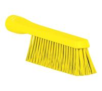 Vikan 4592 Hand Brush, Medium Stiff Bristles, Food Safe, Ergonomic Grip for Kitchens and Industrial Use (Yellow)
