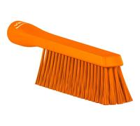 Vikan 4592 Hand Brush Medium Stiff Bristles, Food Safe, Ergonomic Grip for Kitchens and Industrial Use (Orange)