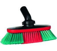 Vikan 526852 Water Fed Vehicle Brush, Soft/Split, Black, 250 mm Length, 130 mm Width, 160 mm Height