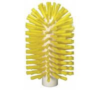 Vikan 5380-90-6 Stiff Tube Brush, Polyester, 3-1/2" x 6-1/4" OAL, Yellow