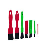 Vikan 556052 Detail Brush Set, Soft, 140 mm Length, 70 mm Width, 15 mm Height, 7 Pieces