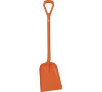 Vikan 56257 D-Grip Shovel - 1040 mm Durable Polypropylene Cleaning Shovel, Orange