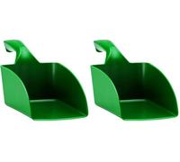 Vikan 5677 Hand Scoop, 0.5 Litre, Green, Small (Pack of 2)