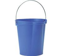 Vikan 56868 Durable Polypropylene Hygiene Bucket/Pail, Stainless Steel Handle,
