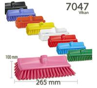 Vikan 7047 HighLow Cleaning Brush Medium Bristle Windows Floors Walls Commercial