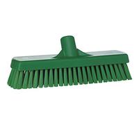 Vikan 70602 Deck Scrub, 11-3/4" Polyester Bristle, Green