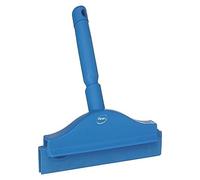 Vikan 77113 Squeegee,Ultra Hygiene,Dbl Blade,Hand,10",Blue
