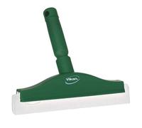 Vikan 77512 Foam Rubber Polypropylene Frame Bench Fixed Head Squeegee, 10", Green