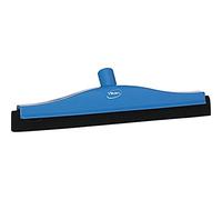 Vikan 77523 Foam Rubber Polypropylene Frame Fixed Head Squeegee, 16", Blue