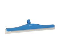 Vikan 77633 Foam Rubber Polypropylene Frame Fixed Head Swivel Neck Squeegee, 20", Blue