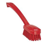 Vikan Brush,Utility,Medium,10.2",PP/PBT,Red, One size, Multi