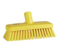 Vikan Compact Wall/Deck Scrub - Hard - Yellow