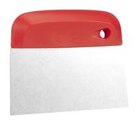 Vikan Dough Cutter/Scraper, Stainless Steel Blade, Flexible, 146 mm (Red)