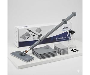 Vikan EasyShine Professional Window Glass Cleaner Windscreen Cleaning Kit