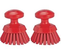 Vikan Hand Scrub, Polypropylene, Red, One Size (Pack of 2)