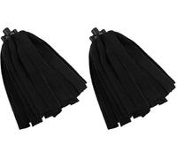 Vikan Microfibre socket mop, 200g, Black (Pack of 2)