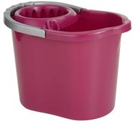 Vikan MS36n Mop Bucket with Strainer, 12 Litre - Durable Plastic Cleaning Bucket, Complete Set, Color Coded - Hygienic, Heavy-Duty Mop Pail for Commercial & Industrial Use (Purple)